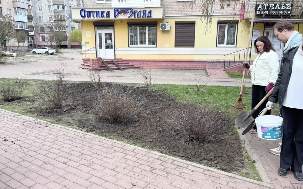 Сквер «Покорителям космоса» в Брянске украсили саженцами спиреи