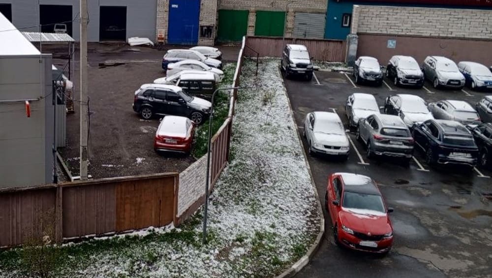 В Брянске 27 апреля выпал снег