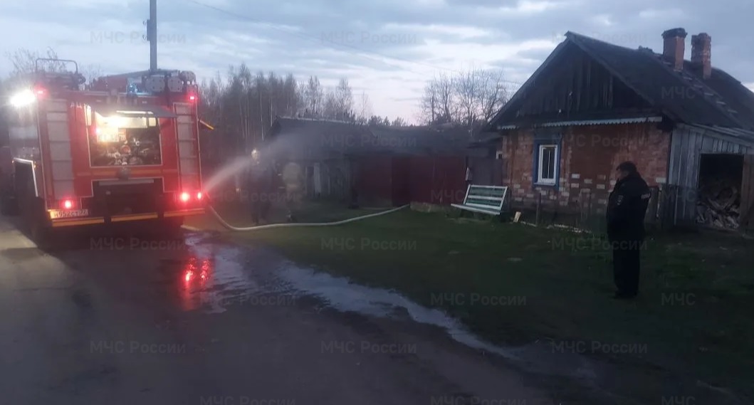В Красной Горе во время пожара в жилом доме погиб мужчина