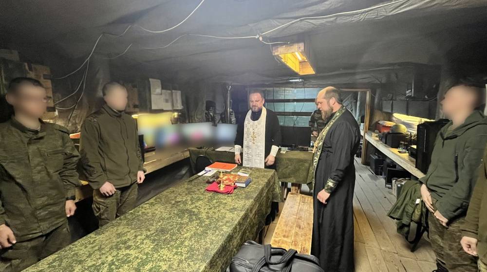 Брянские священники посетили позиции военнослужащих в приграничье