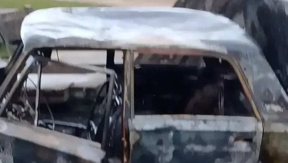 Под Брянском в Ивановке сгорел легковой автомобиль