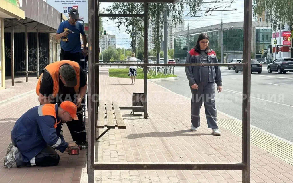 В Советском районе Брянска установили 15 новых остановок