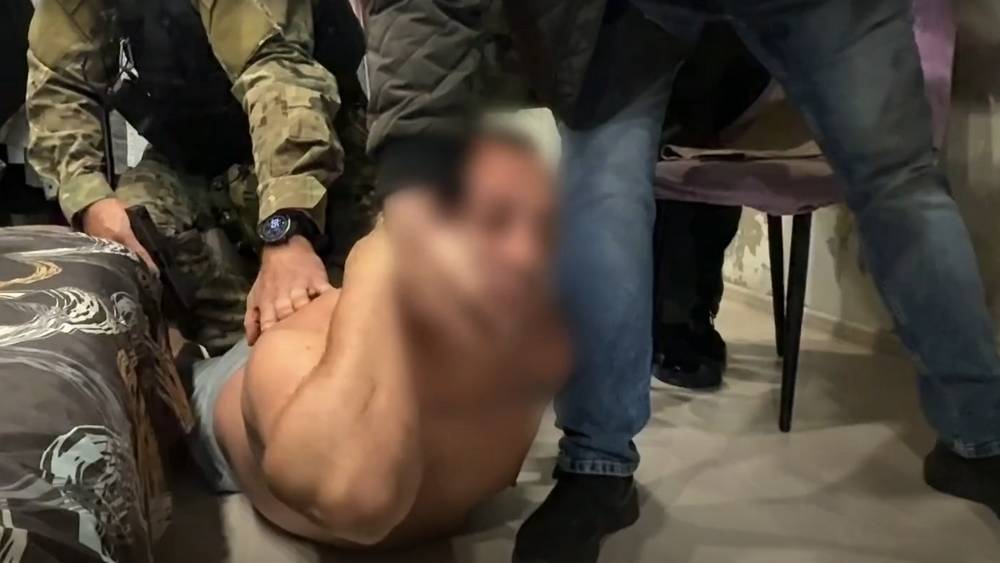 Опубликовано видео задержания брянского криминального лидера Грунтика