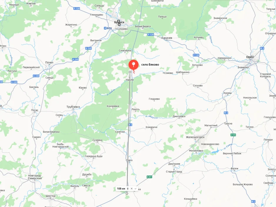До Брянска осталось 40 км: удар по селу Бяково показал новую географию угрозы