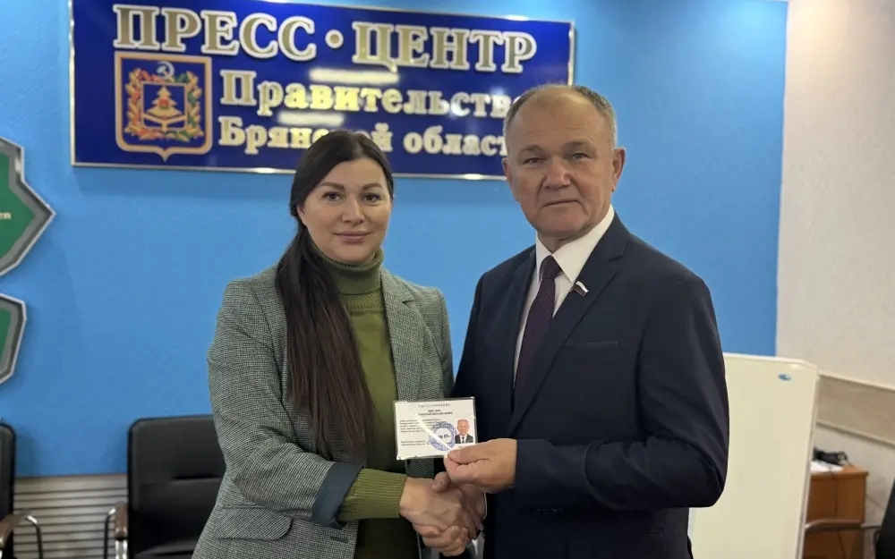 Брянский избирком выдал Щеглову и Матыцину удостоверения депутатов Госдумы