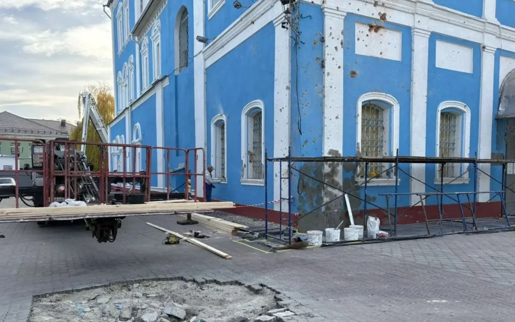 В российском приграничье ночной взрыв повредил старинный православный собор
