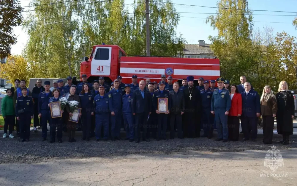 Пожарный ГАЗ-66 стал памятником в Брасовском районе Брянской области