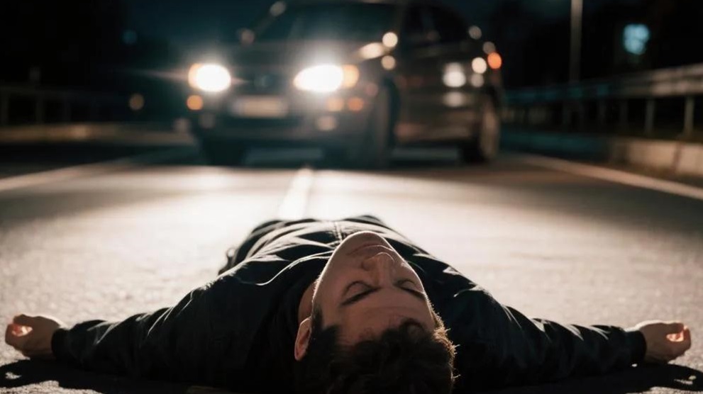 В Погарском районе водитель Lada задавил лежавшего на дороге 40-летнего мужчину