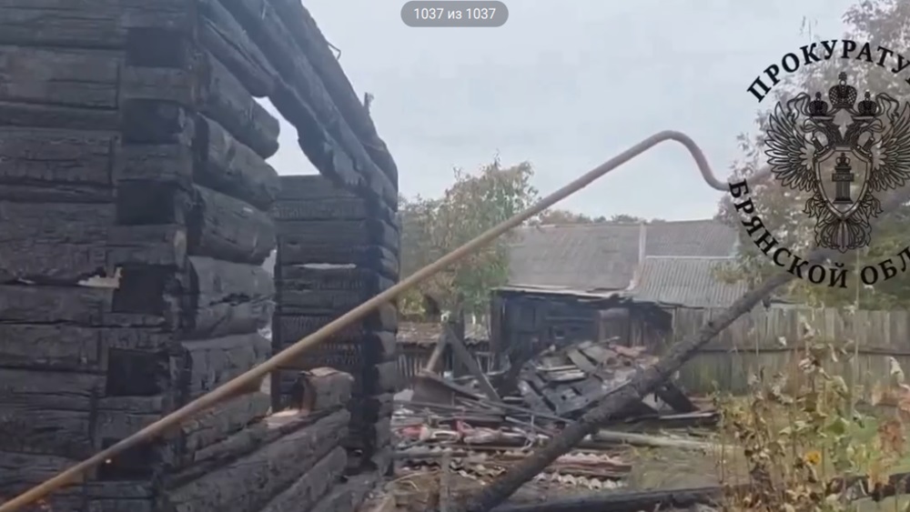 В брянском городе Сельцо при пожаре в доме погибли женщина и ребёнок