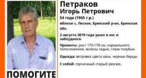 В лесу под Брянском погиб 54-летний Игорь Петраков