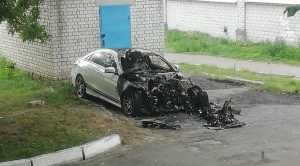 Ночью в Володарском районе Брянска сгорела легковушка