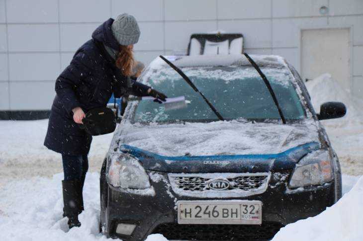 Брянск парализовало снегопадом