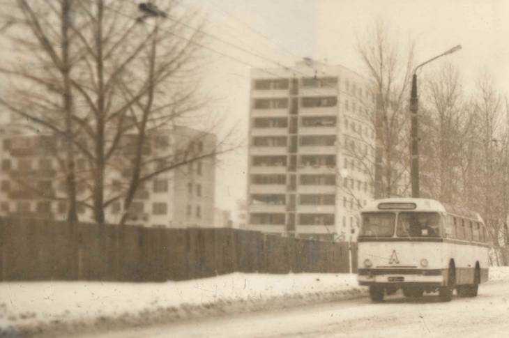 Брянск, 1980 год. Строящаяся Авиационная улица