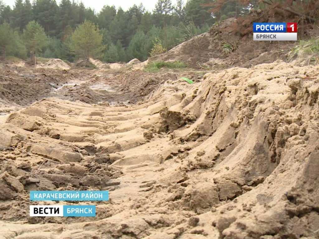 На Брянщине нелегально пользуются недрами